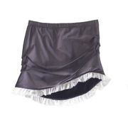 Tattered Mini Skirt in Slate