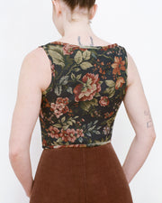 Classic Corset in Vintage Floral Tapestry