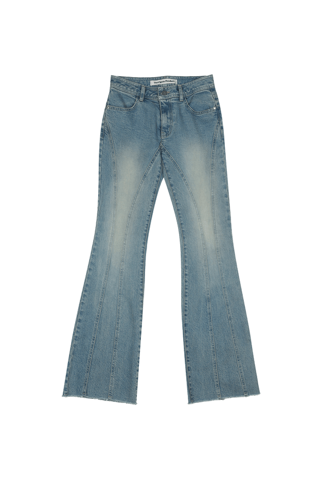 Panelled Bootcut Jeans