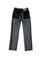 Organza Sheer Pants in Black